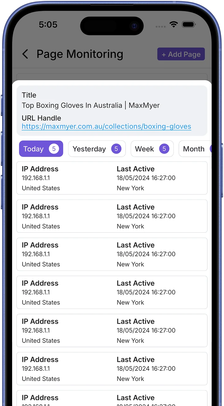 Real Time Site Monitoring